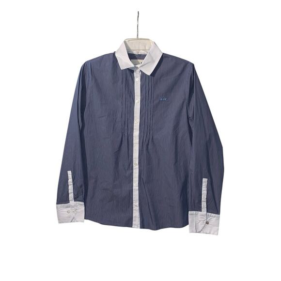 LA MARTINA Shirt Cotton Women Size 5 Striped - Picture 4 of 8